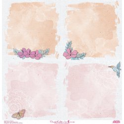 Set de 12 papiers de scrapbooking "Viva la Vida" Frida Kahlo